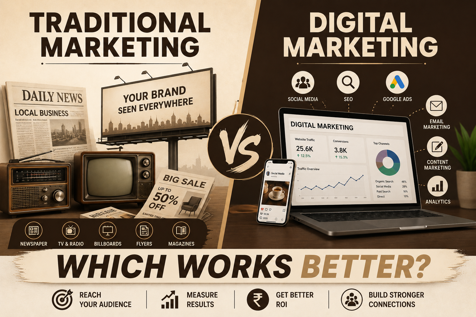 Traditional Marketing vs. Digital Marketing: Which Works Better?