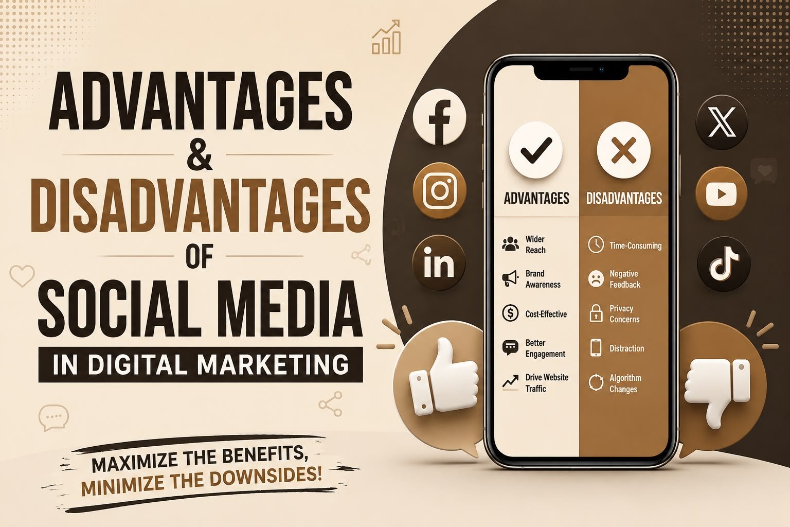 Advantages and Disadvantages of Social Media in Digital Marketing